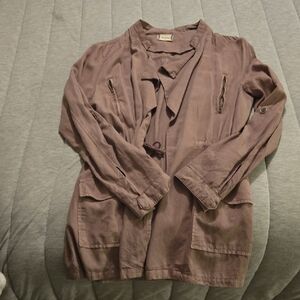 Altar'd State Dusty Mauve Utility Jacket